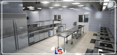 طراحی آشپزخانه صنعتی 18 شیوه طراحی آشپزخانه صنعتی